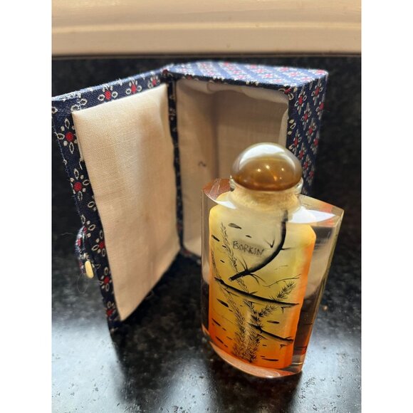 Vtg Double Sided Reverse Glass Painting Chinese Snuff Bottle Glass Signed - Picture 3 of 10